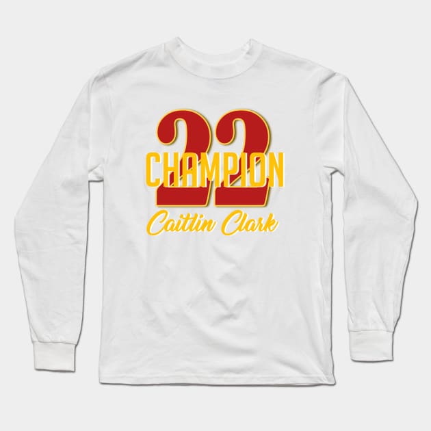 Caitlin Clark Long Sleeve T-Shirt by Light Up Glow 